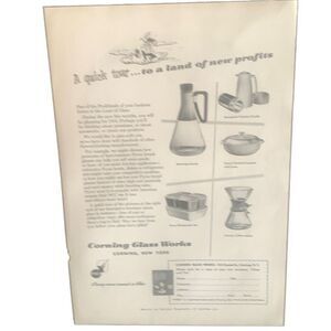 Vintage 1953 Corning Glass Works A Quick Tour Ad Advertisement